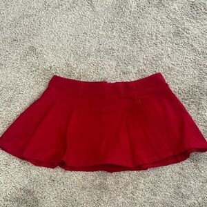Free People red Pleated Mini Skirt - New with Tags!